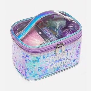 Justice Sparkle 5 piece tote bath set